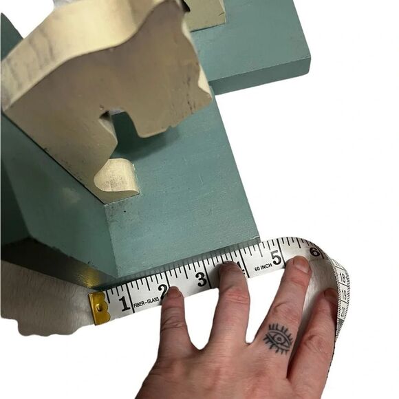 Vintage Wood
Scottie schnauzer blue and white hand painted book ends - Picture 7 of 10